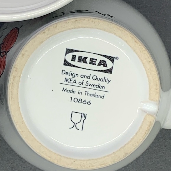 Set of 3 original art coffee cups!  IKEA FARGRIK 8 oz. - Picture 7 of 8